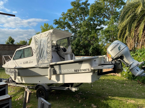 Imagen 5 de 9 de Tracker Cabinado Aramendi Islero 650 Con Honda 90hp 4t