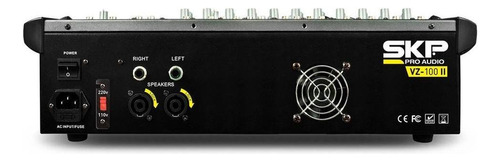 Consola SKP Pro Audio VZ-100 II VZ Powered de mezcla 110V/220V