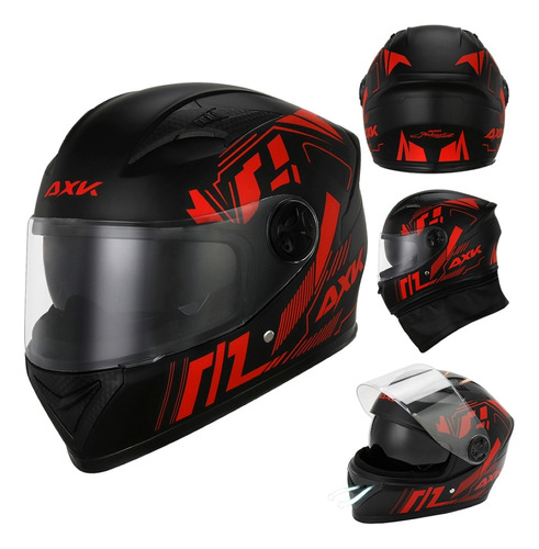 Casco Abatible Motocicleta Con Lentes Agujeros De Aire