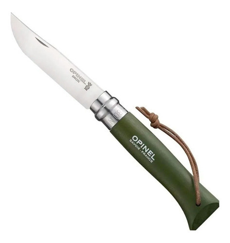 Cortaplumas Navaja Opinel Trekking Nº 8 Inoxidable Supervive Color Verde