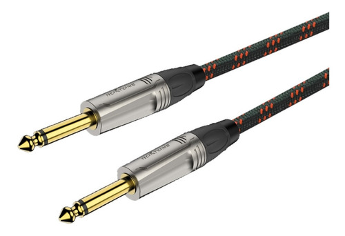 Cable Plug 6.5 Mono 3 Metros De Tela Fichas Profesionales