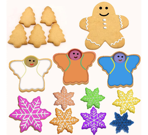 Set Cortadores De Galletas De Jengibre De Navidad 18 Pzas