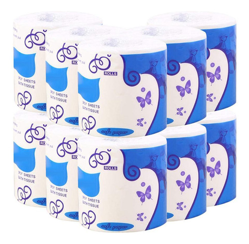 20 Unids De Papel Higiénico 3 Capa -dix*10 Cm