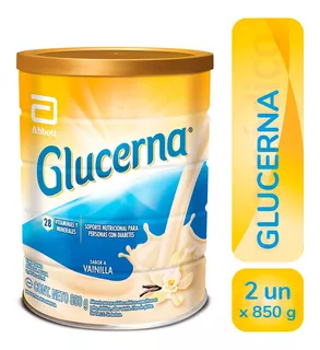 Glucerna En Polvo 850 Gr Sabor Vainilla Pack X 2 Unidades