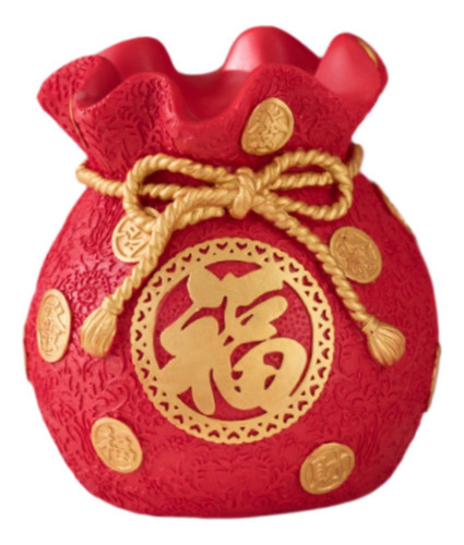 Alcancía Con Forma De Bolsa De La , Rojo Altura 15cm