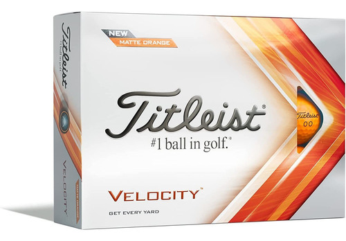 Titleist Velocity Pelotas De Golf - Matte Orange (1 Docena)