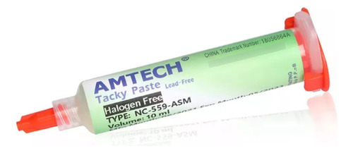 Pinza Antiestática Recta Goot + Flux Amtech En Jeringa