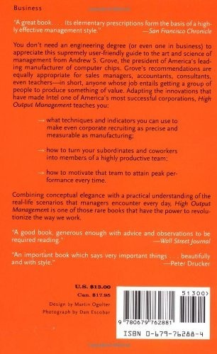 Livro - High Output Management - Importado