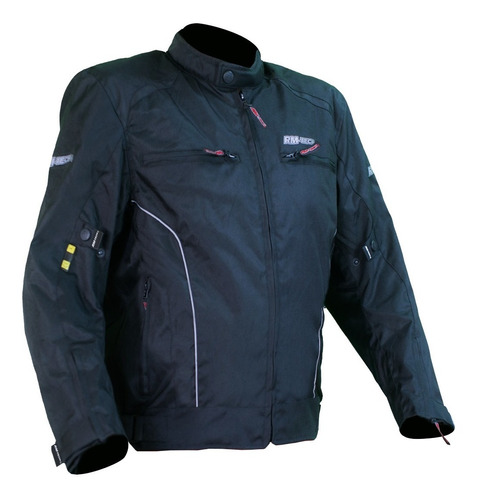 Chamarra Para Motociclista Rmtech Sp-1307  Jacket 1  Negra 