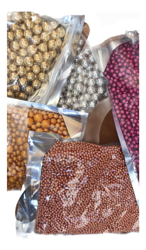 Granas Redondas Medianas De Colores Brillante 20 Gr