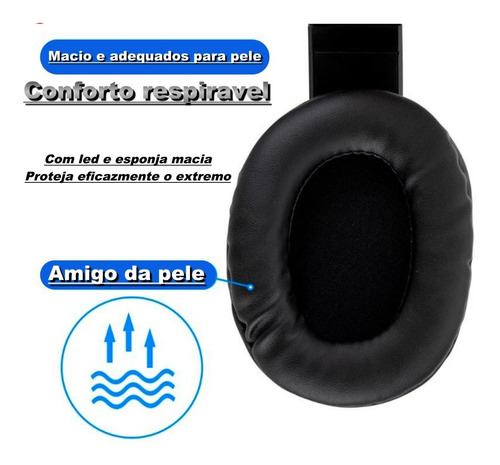 Imagem 5 de 8 de Headset 7.1 Com Fio Stereo Guerra Dos Games Ps5 Novidade P2