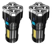 Comprar Pack 2 Linternas Led Defensa Emergencia Con Alcance De 500m