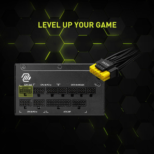 Fuente De Alimentación Msi Mag A1000gl Pcie 5 1000w 80 Plus