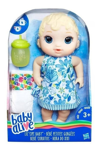 Imagen 2 de 2 de Baby Alive Bebé sorbitos Hasbro E0385