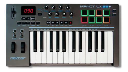 Controlador De Teclado Midi Usb Nektar Impact Lx25 25 Teclas