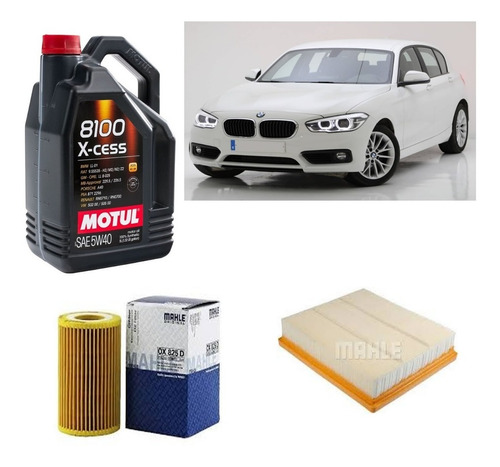 Kit Filtros Bmw 118i Motul 8100 Xcess 5w40