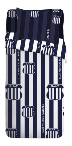 Cubrecama Cover Casablanca Talleres 1 1/2 Pl Escudo Ct Mmk