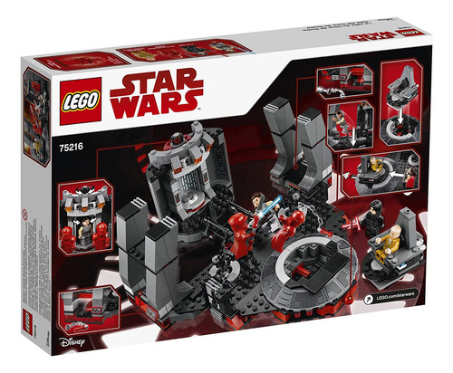 Lego Star Wars 75216 Kit De Construcción De La Sala Del Tron