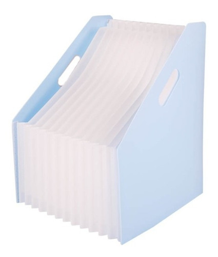 Carpeta Expandible Portable Pastel | A4 | Deli | Celeste