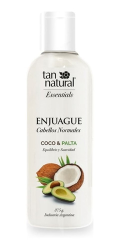 Enjuague Cabellos Normales Coco Y Palta 375ml Tan Natural