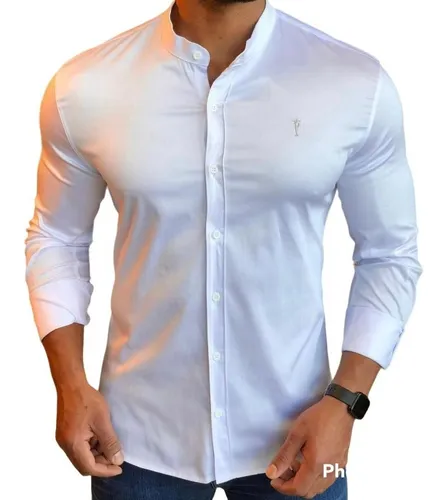 Camisa social cheap zip off
