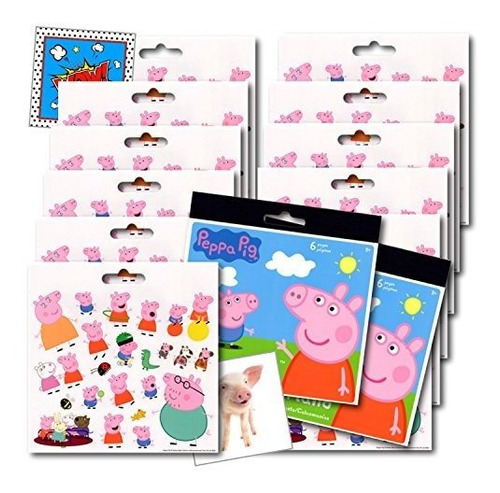 Vinilo Para Botella Peppa Pig Stickers Party Favors ~ El Paq