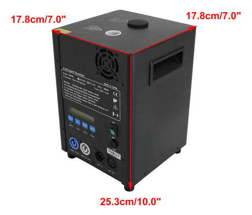 Máquina Electrónica De Fuegos Artificiales Cold Spark 600