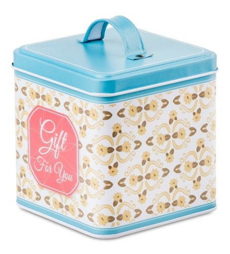 Lata Litografiada Deco Porta Objetos Galletitas Galletas