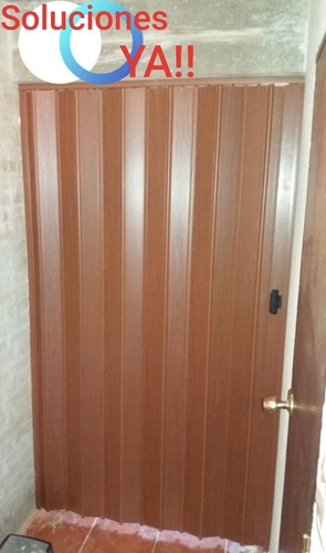 Imagen 9 de 9 de Puerta Plegable Modelo Rústico Nueva Imita Madera O Piedrasy
