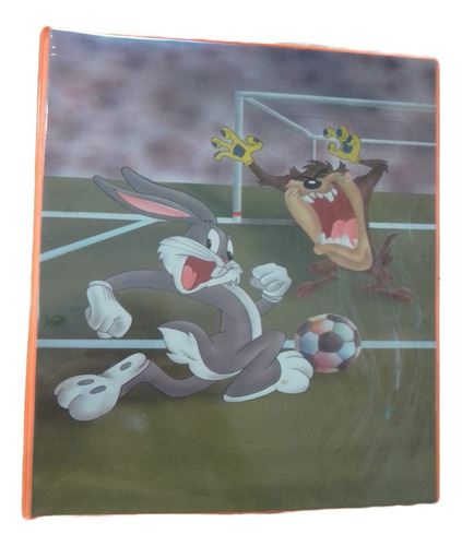 Carpeta Oficio 2 Aros 2x30 Pvc Looney Tunes Retro Escolar