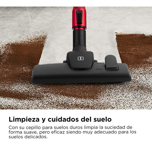 Aspiradora Barredora Thomas Th-1022c 2 En 1 Con Cable Color Rojo