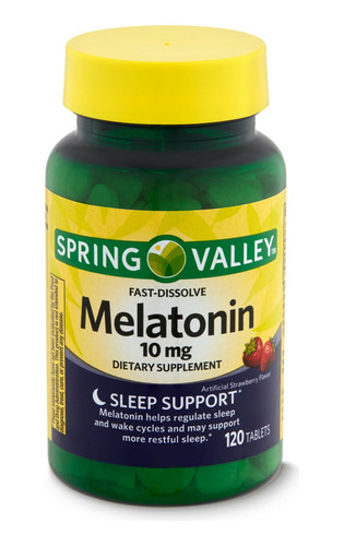 Spring Valley Melatonina 10mg Rápida Disolución 120 Tabletas