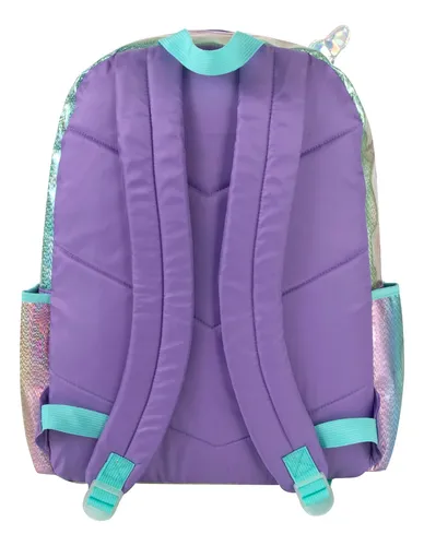 Mochila Holográfica Impermeable De Unicornio Arcoíris Emma &