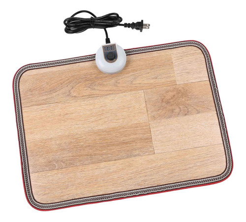 Alfombrillas Eléctricas Calefacción Ca 110v Calentador Pies Grano De Madera
