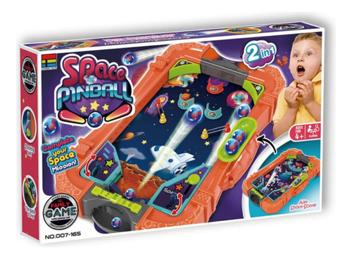 Juego De Mesa Pinball Space Fliper Doble Pinball Arcade