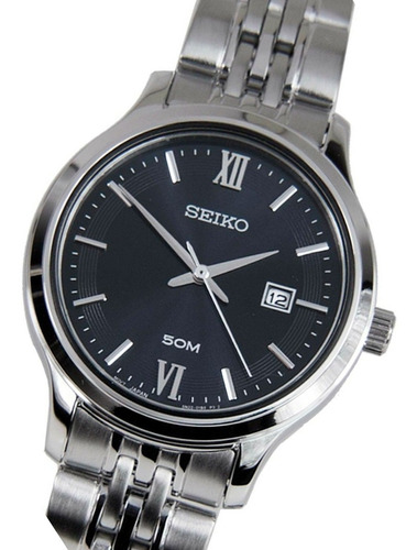 Reloj Seiko Sur707p1 Dama 100% Acero Cristal Duro 50m Gemma