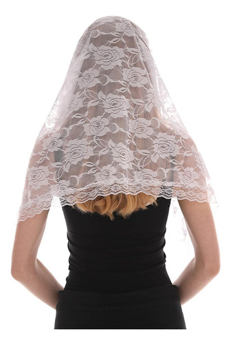 Velo Católico De Encaje, Mantilla, Capilla, Misa, Floral, El