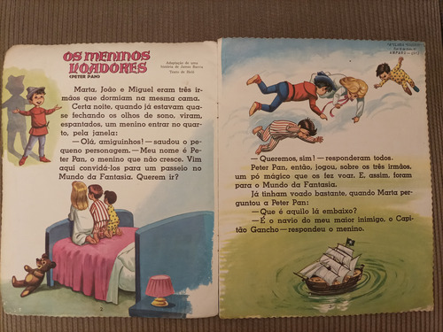 Livro Os Meninos Voadores (peter Pan) Coleção Peteleco 1965 (Usado)