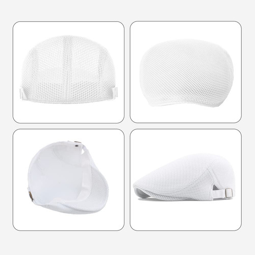 Boina Plana De Malla Transpirable Para Hombre,