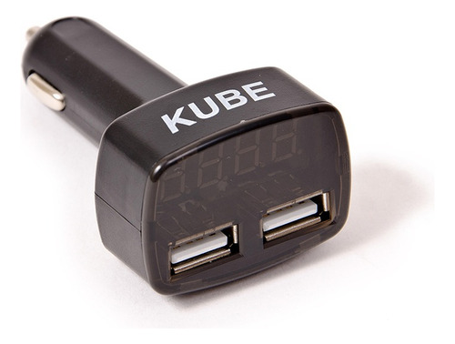 Voltimetro Digitial + 2 Usb Kube Azul Kbvolusbazu