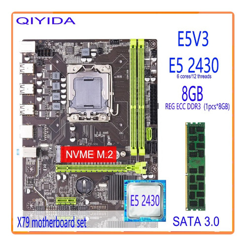 Combo Xeon E5 2430v3 + Tarjeta Madre + Ram + Disipador Rgb