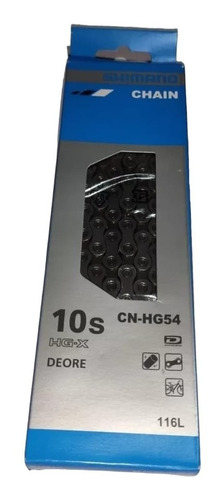 Cadena Shimano 10v Hg54 Deore 116 Eslabones En Caja