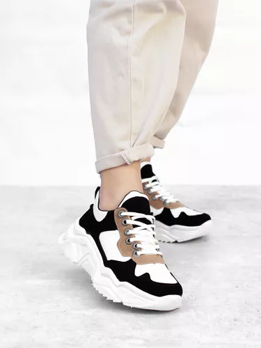 Zapatillas Sneakers Con Plataforma Alta Mujer Moda 2018 - $ 1.300