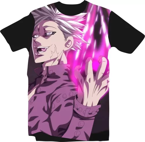 Camiseta Camisa Anime 7 Pecados Nanatsu No Taizai 17