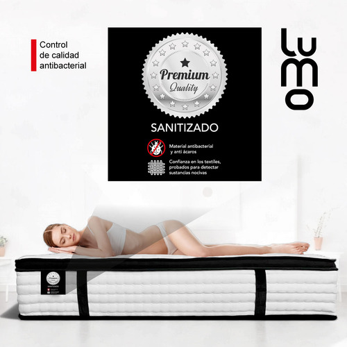 Colchon King Size Deluxe 32cm Eurotop Memory Foam Hibrido
