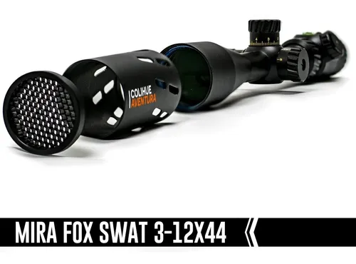 Mira Fox 3-12x44 + Montajes + Laser Fox Rojo + Riel P/acces.