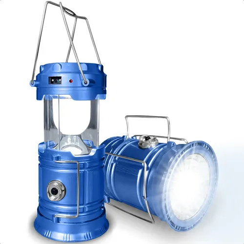 Lampião Led Vintage Recarregável Luz Solar Lamparina Portátil Par...
