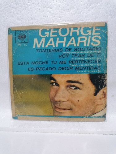 Disco Vinil 45 Rpm Ep  George Maharis/tonterias De Solitario