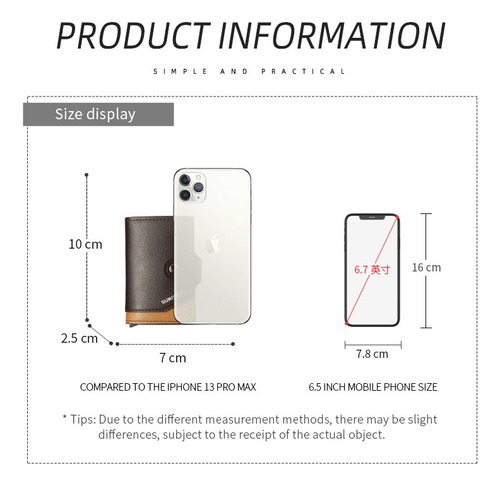 Cartera Cuero Pu Tarjetero Aluminio Automático Bloqueo Rfid
