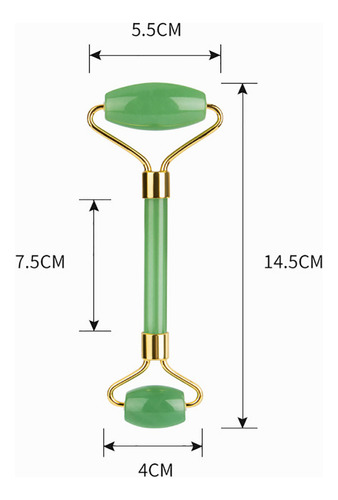 Rodillo De Piedra De Jade Natural Para Masaje Facial